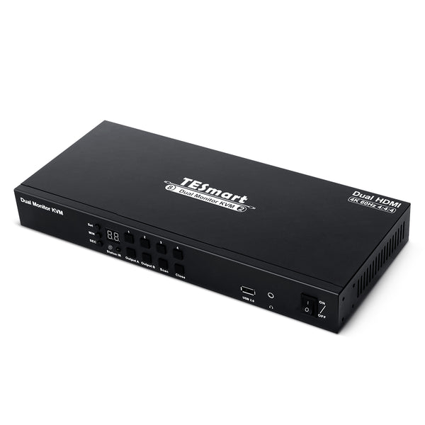 KVMスイッチ | 4ポート デュアルモニター HDMI 4K60Hz USB3.0