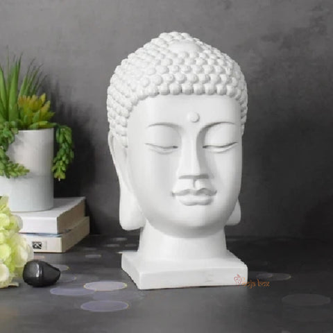 #Pooja Box Beautiful Ceramic Buddha Head Showpiece