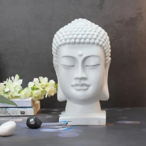 #Pooja Box Beautiful Ceramic Buddha Head Showpiece