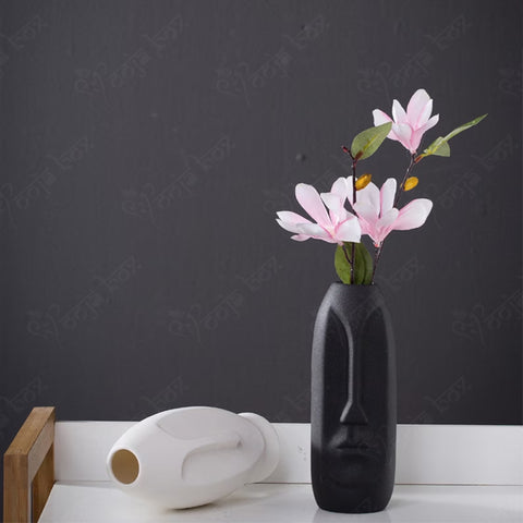 #Pooja Box Human Face Shape Ceramic Flower Vase
