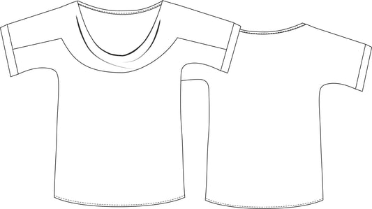 Long-sleeved shirt with raglan sleeves