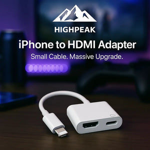 iPhone to HDMI Adapter - HighPeak - Iphone Av Adapter Hdmi