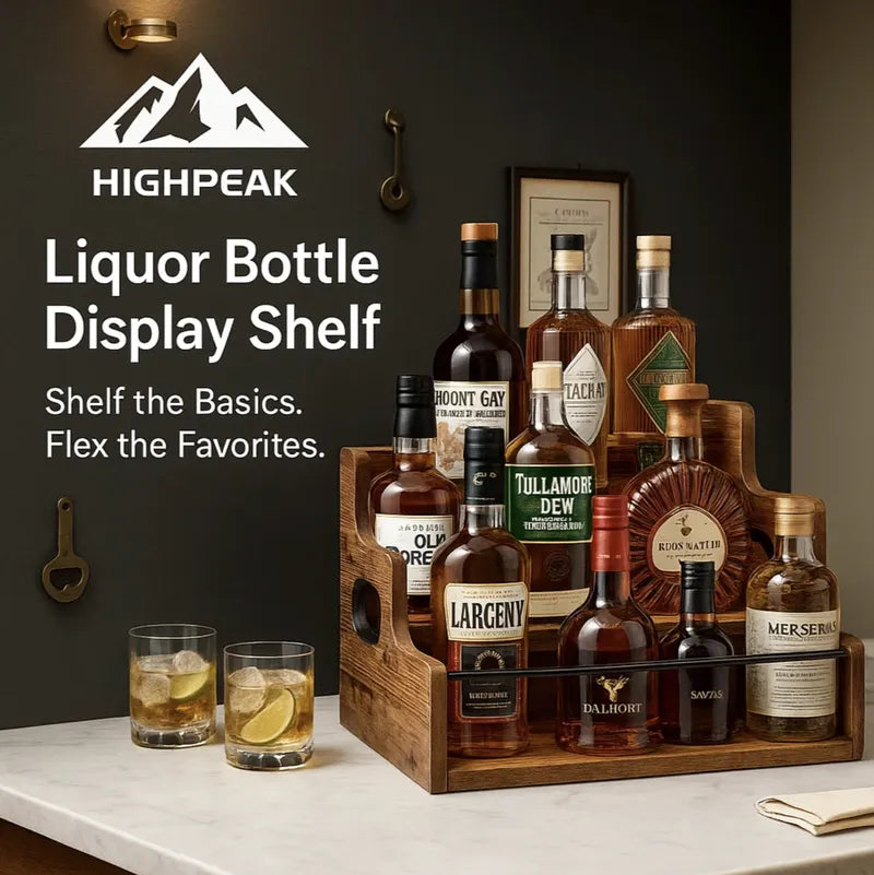 Liquor Bottle Display Shelf