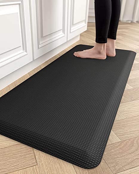 Art3d 3/4 Inch Thick Anti Fatigue Kitchen Mat, Thick Non-Slip Kitchen Rug  for Standing, Waterproof Standing Desk Mat, Cushioned Comfort Floor Mat for