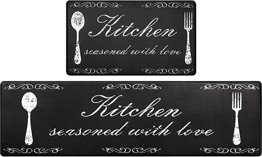 Kitchen Mat Set of 2 - Non Skid Washable – Modern Rugs and Decor