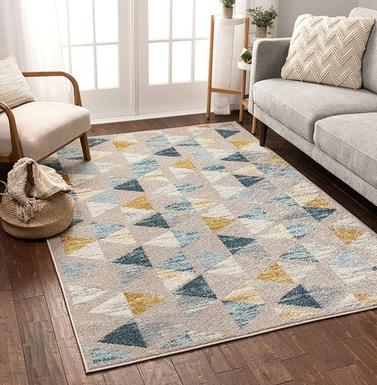 Grey Bathroom Rug Set by Zebrux, Non Slip Thick Shaggy Modern Designed –  Discounted-Rugs