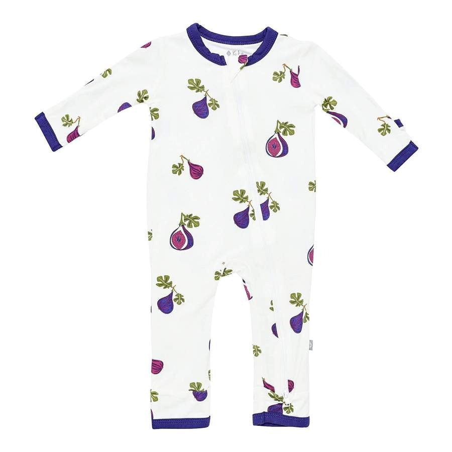 Fig Zippered Romper - 6-12 Months