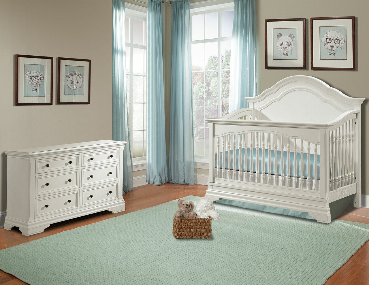 Athena Convertible Crib and Dresser