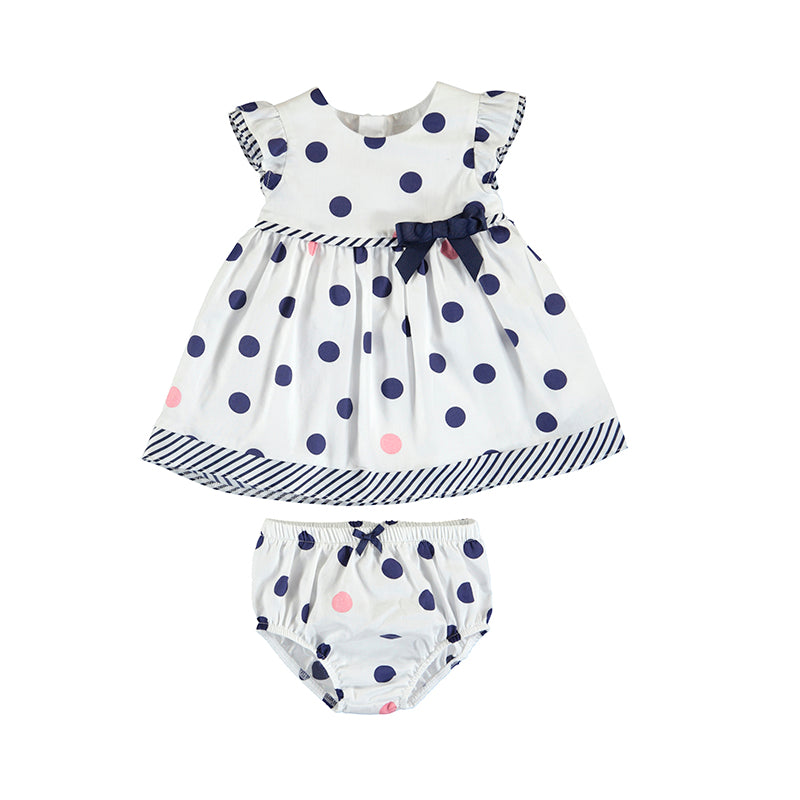 Blue Polka dots dress w/ Knickers