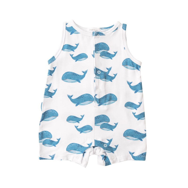 Blue Whales Sleeveless Shortie