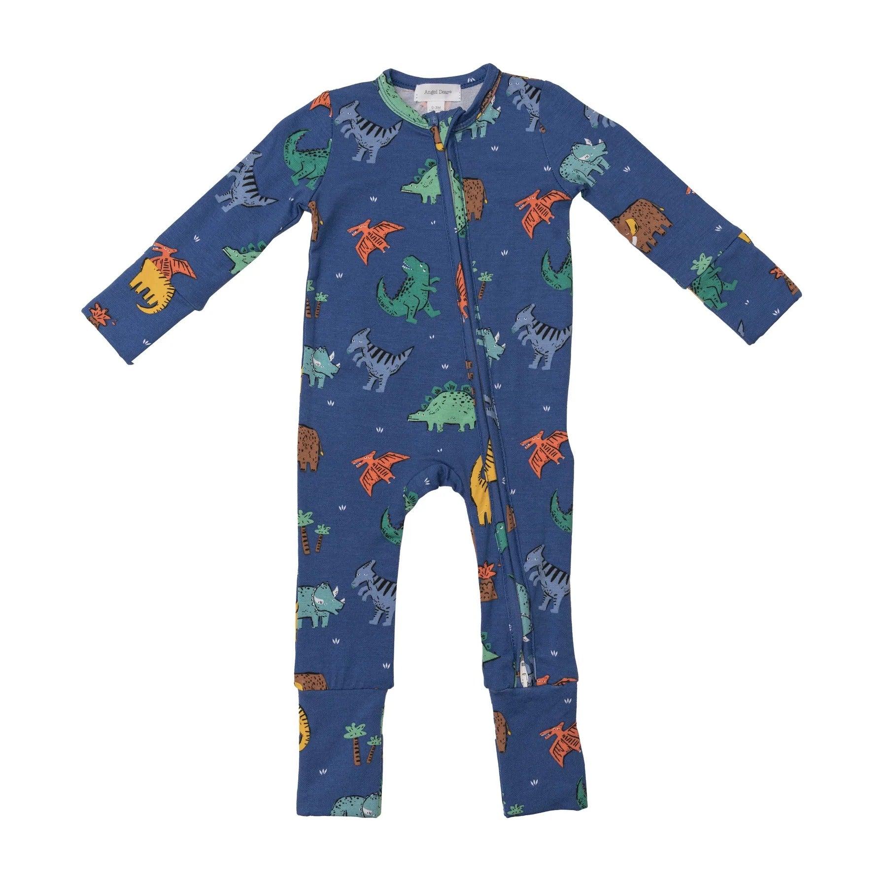 Bamboo Zipper Romper - Dino Dudes