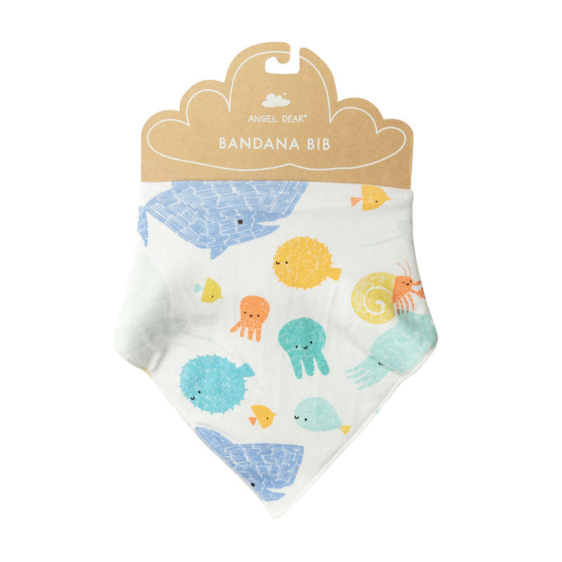 Dashed Underwater Bandana Bib