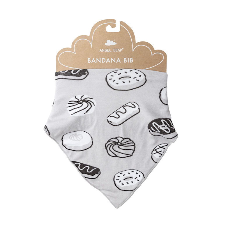 Donuts/Grey Bandana Bib