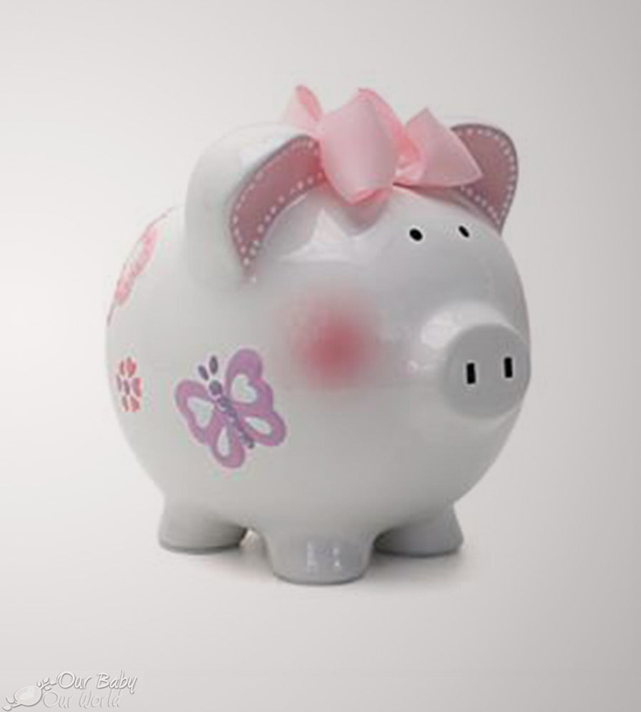 Child to Cherish Butterfly Piggy Bank