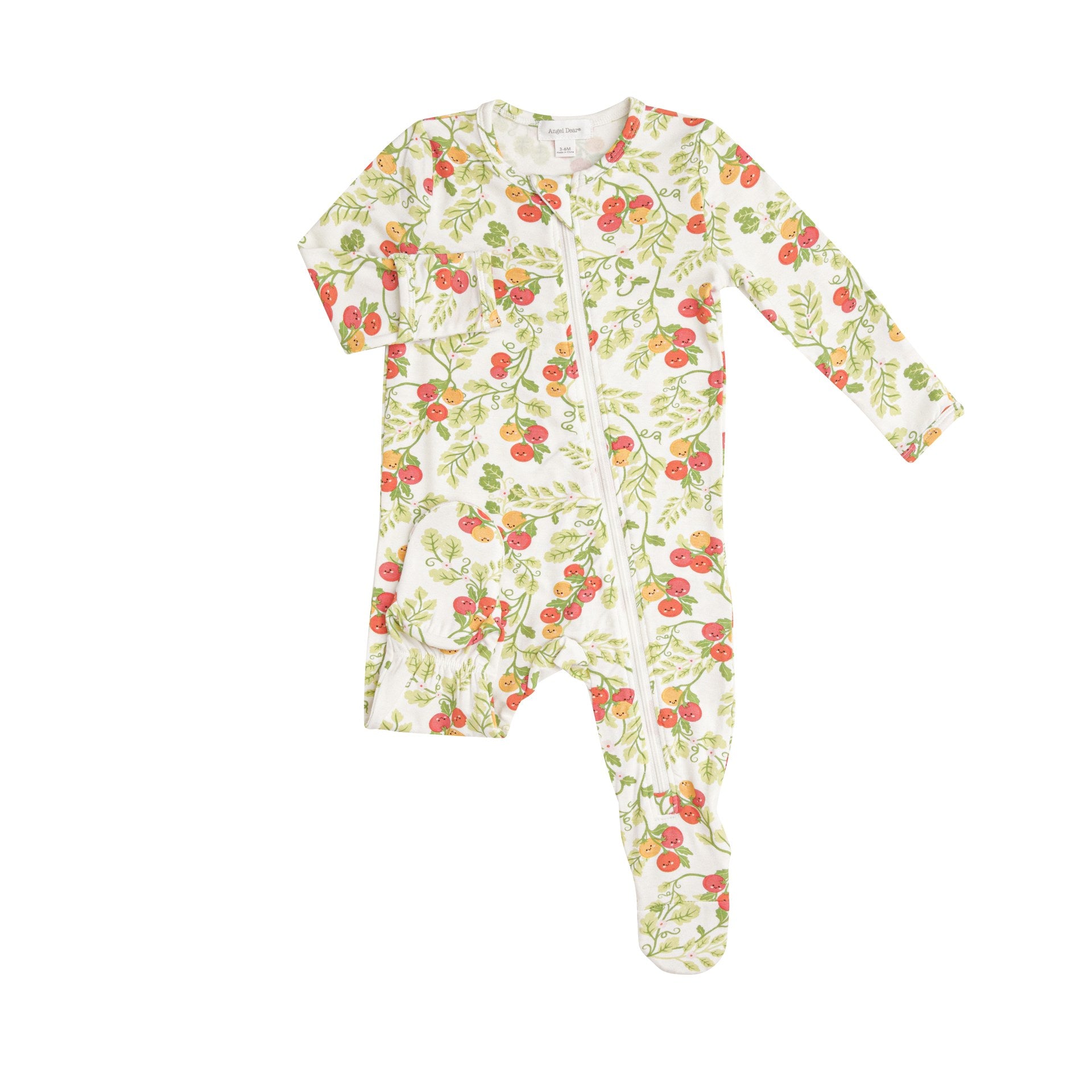 Baby Tomatoes Zipper Footie