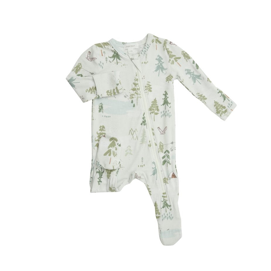 Angel Dear Tahoe Tree Zipper Footie - 0-3 Months