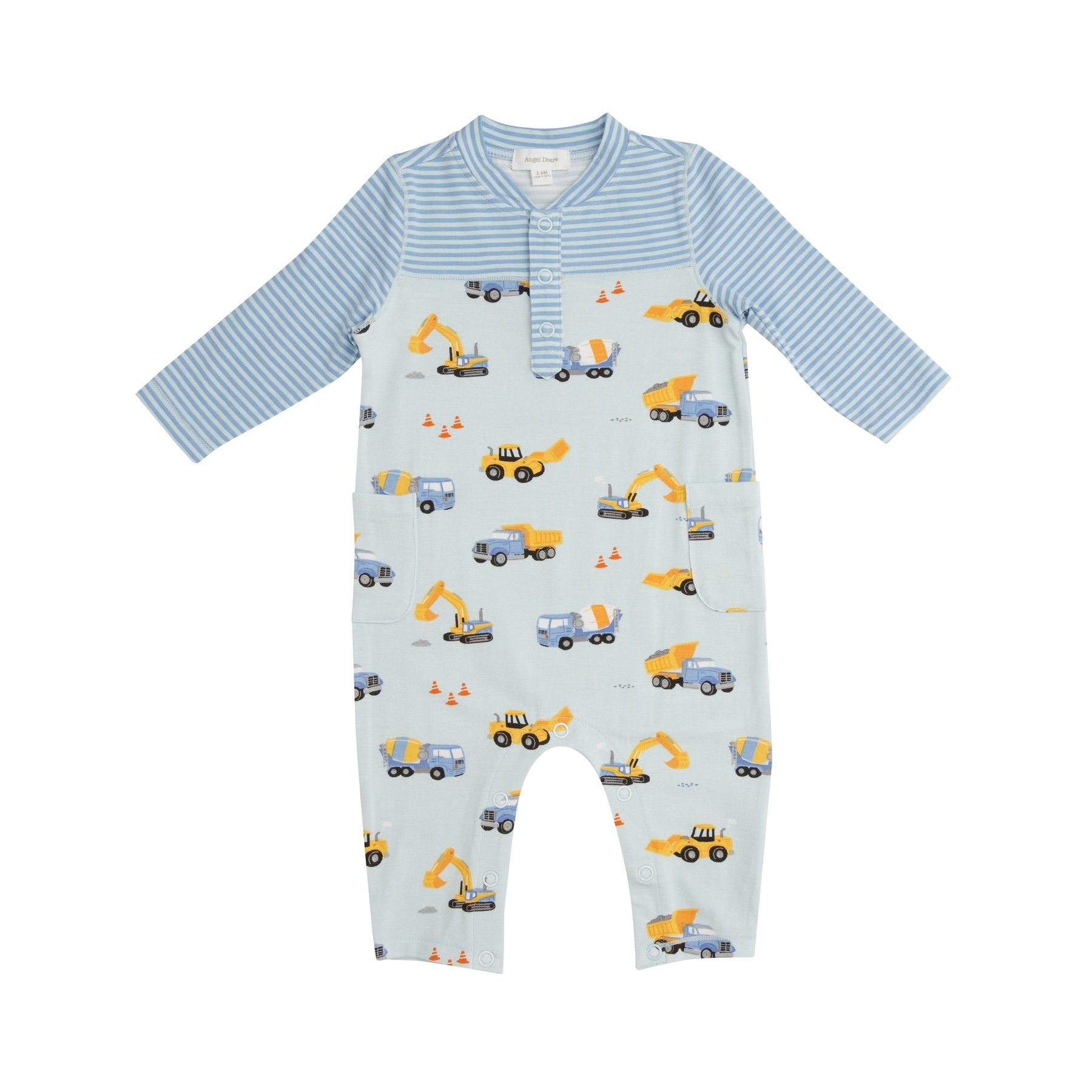 Construction Romper With Pockets - 12-18 Months