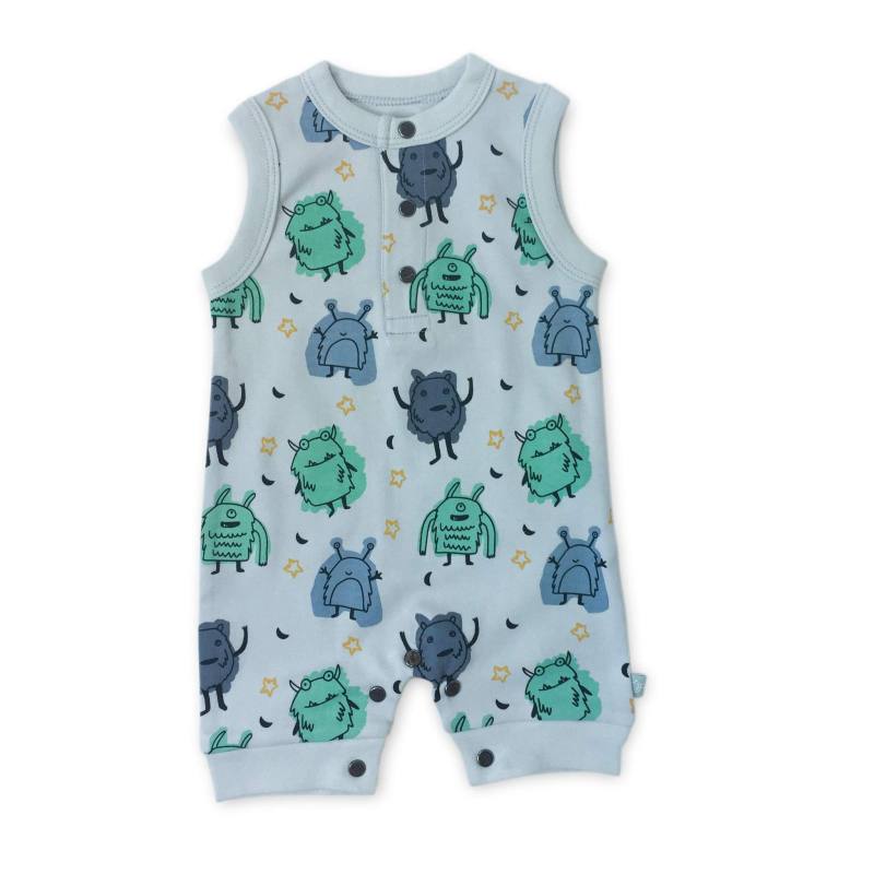 Finn + Emma Monsters Tank Romper in 9-12 Months