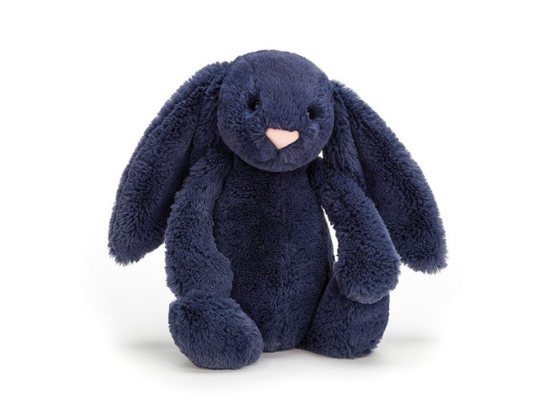 Bashful Navy Bunny Medium Plush