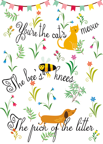 Calypso Cheers Bees Birthday Card