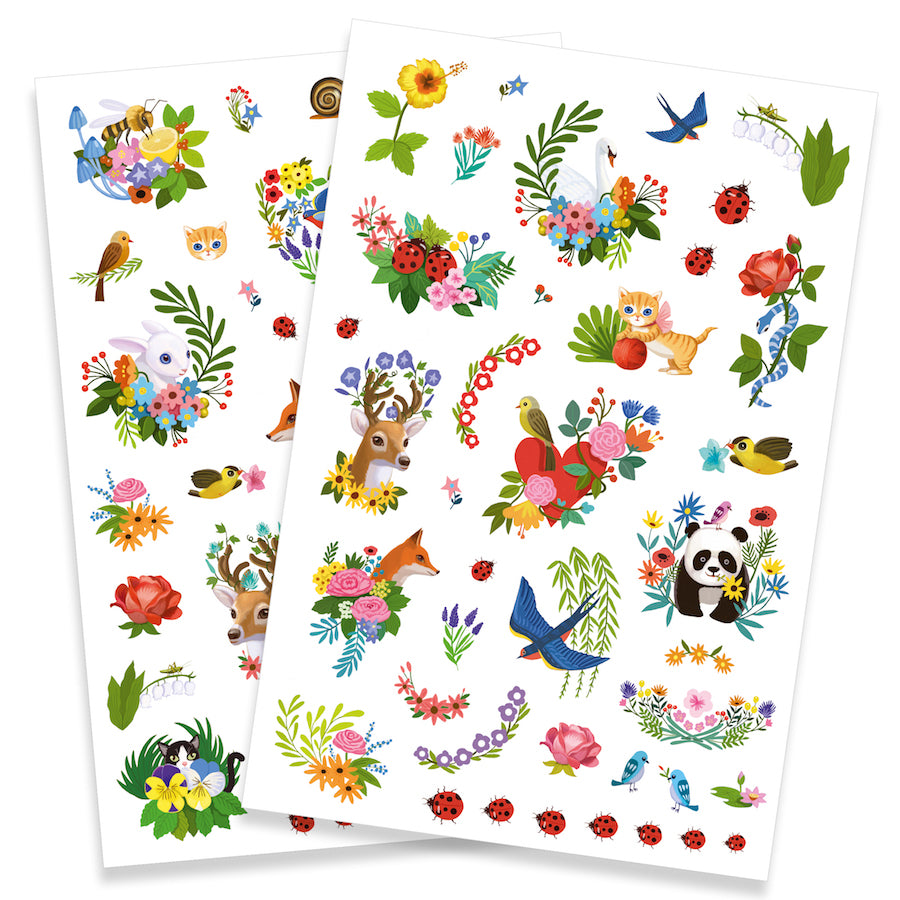 Djeco Happy Spring Temporary Tattoos