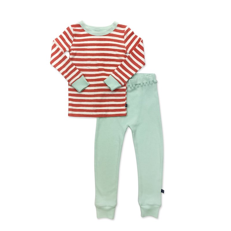 Finn + Emma Red Stripe Pajamas - 12-18 Months