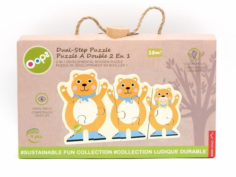 Dual Step Puzzle - Bear