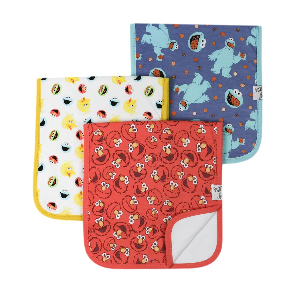 Elmo Premium Burp Cloth Set (3-Pack)