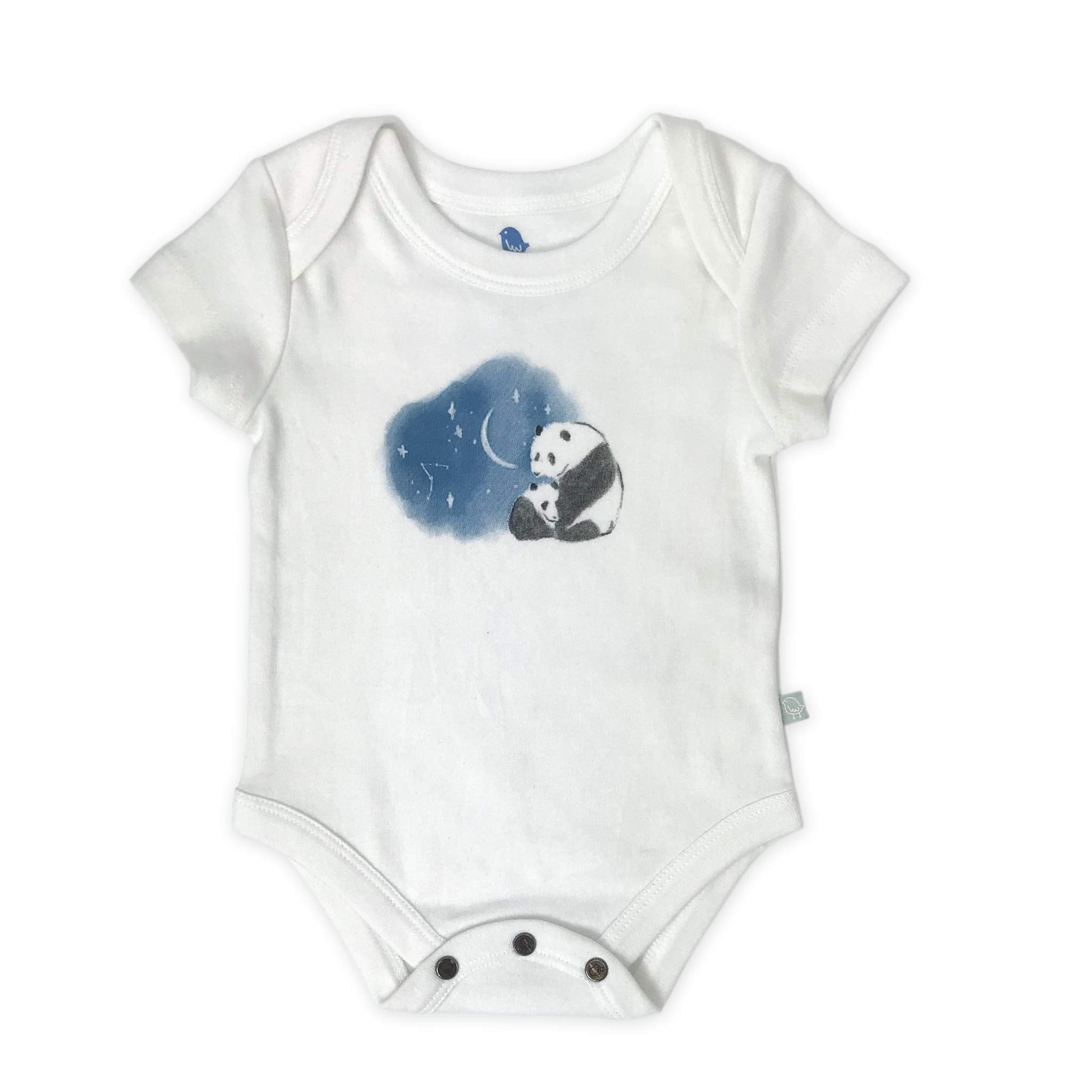 Finn + Emma Panda Ivory Bodysuit - 3-6 Months