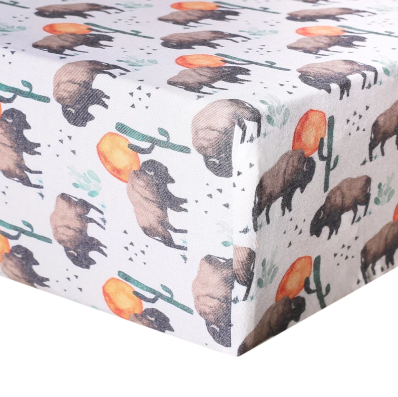 Bison Knit Fitted Crib Sheet