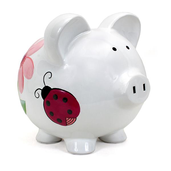 Child to Cherish Lady Bug Piggy Bank