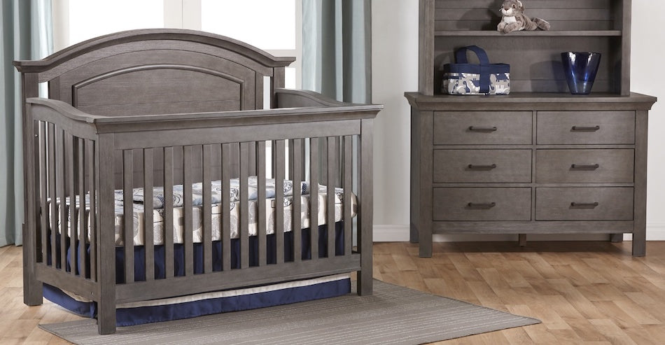 Como Arch Top Convertible Crib + Dresser