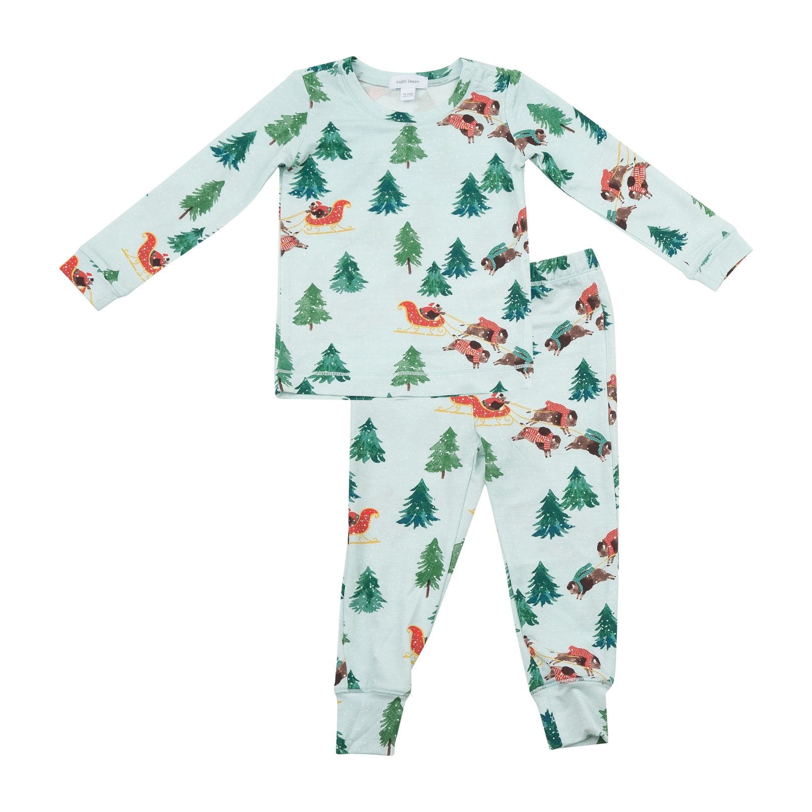 Angel Dear Winter Bison Lounge Set - 12-18 Months