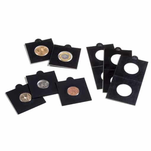 MATRIX coin holders, black, inside Ã˜ 30mm, self adhesive, pack of 1,000