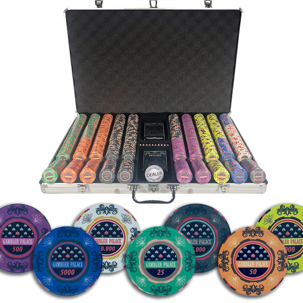 Poker Set Gambler Palace Tournament 750 - Poker Merchant