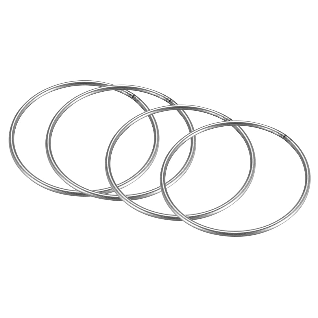 Welded O Ring 80 3mm Strapping Round Rings 201 Stainless Steel 4pcs ...