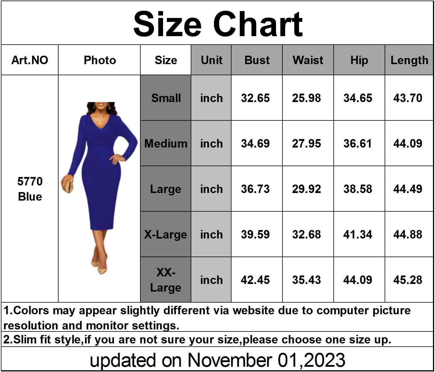 Elegant Long Sleeve Midi Pencil Dress for Women - Perfect for Church, Work, and Parties - Image 4