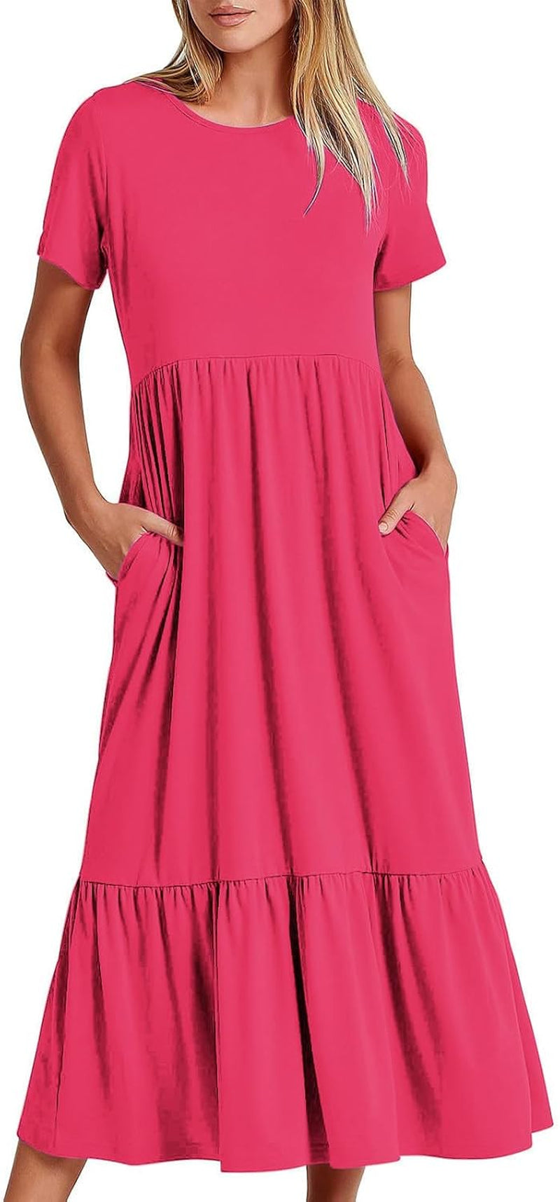 Strapless Flowy Maxi Dress: Perfect for Summer Beach Vacations! - Image 14