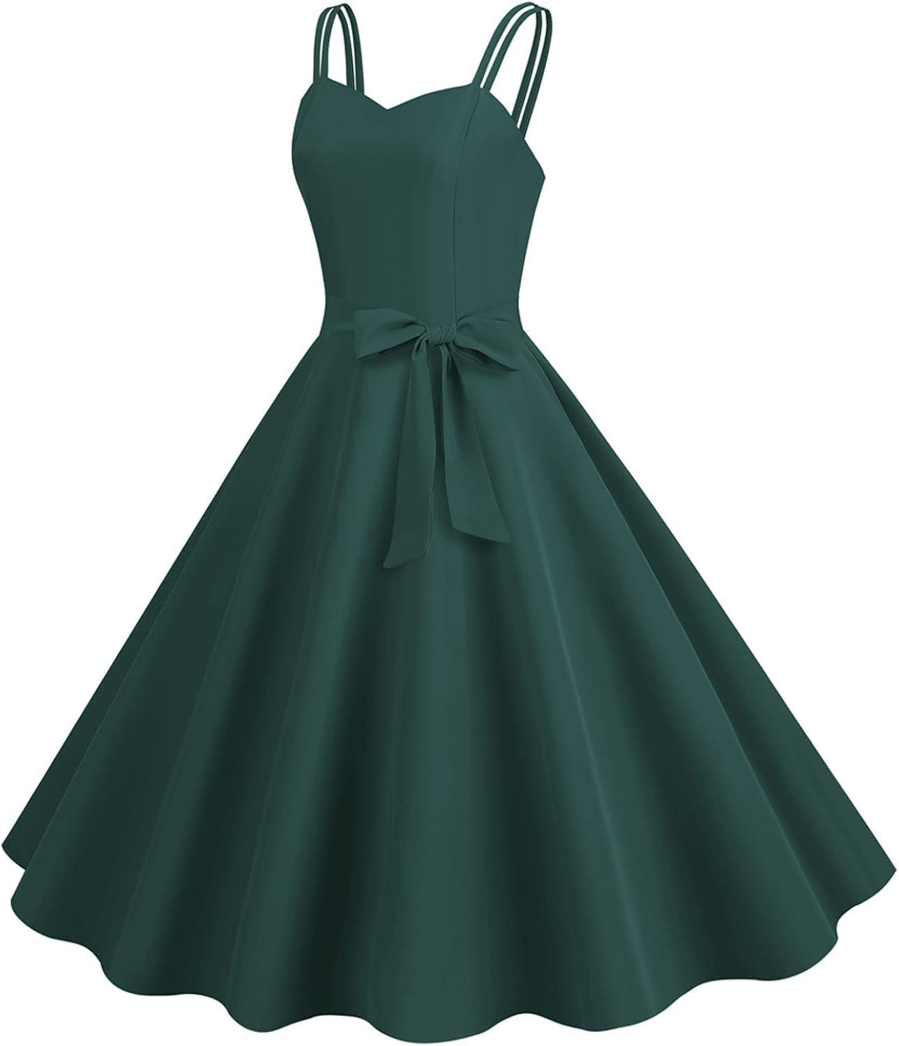 Retro V-Neck Summer Beach Dress for Women