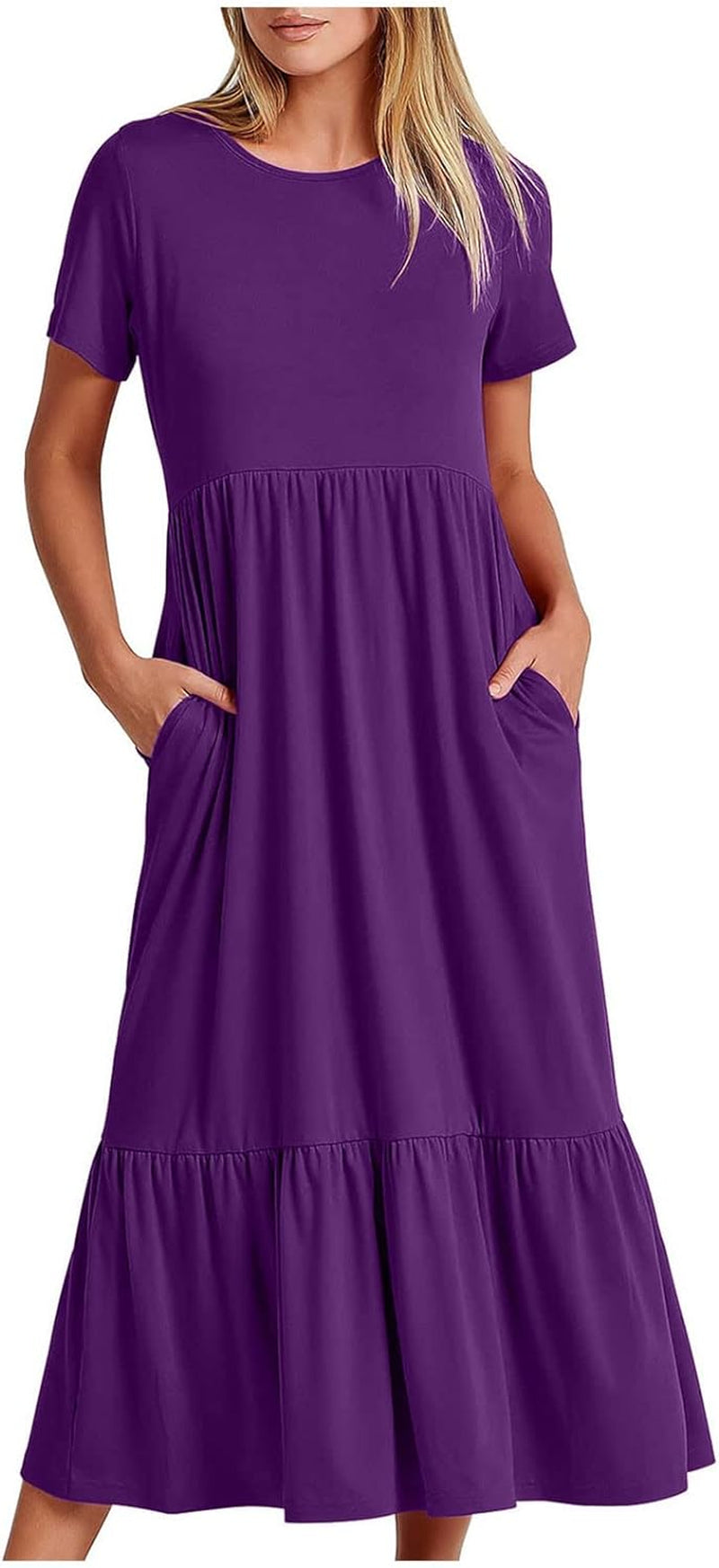 Flowy Strapless Maxi Beach Dress for Women - Perfect for Summer Vacations! - Image 43