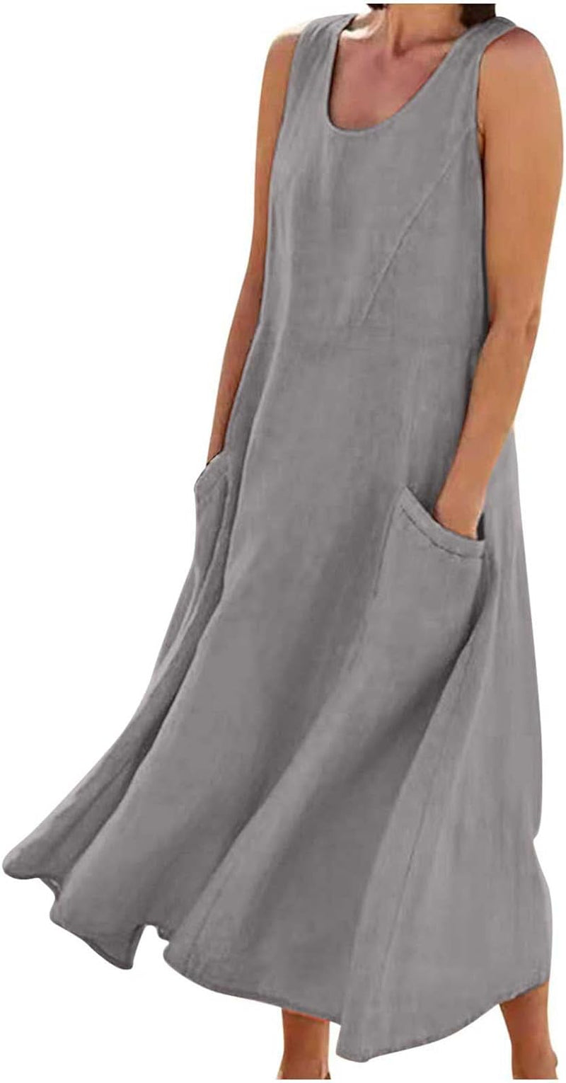 Boho Chic Floral Sundress - Trendy Sleeveless Beach Dress for Women - Image 2
