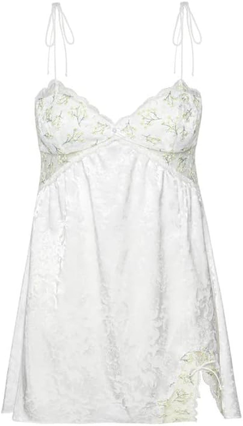 Y2K Spaghetti Strap Backless Mini Dress - Sexy Slim Flare Summer Sundress - Image 26