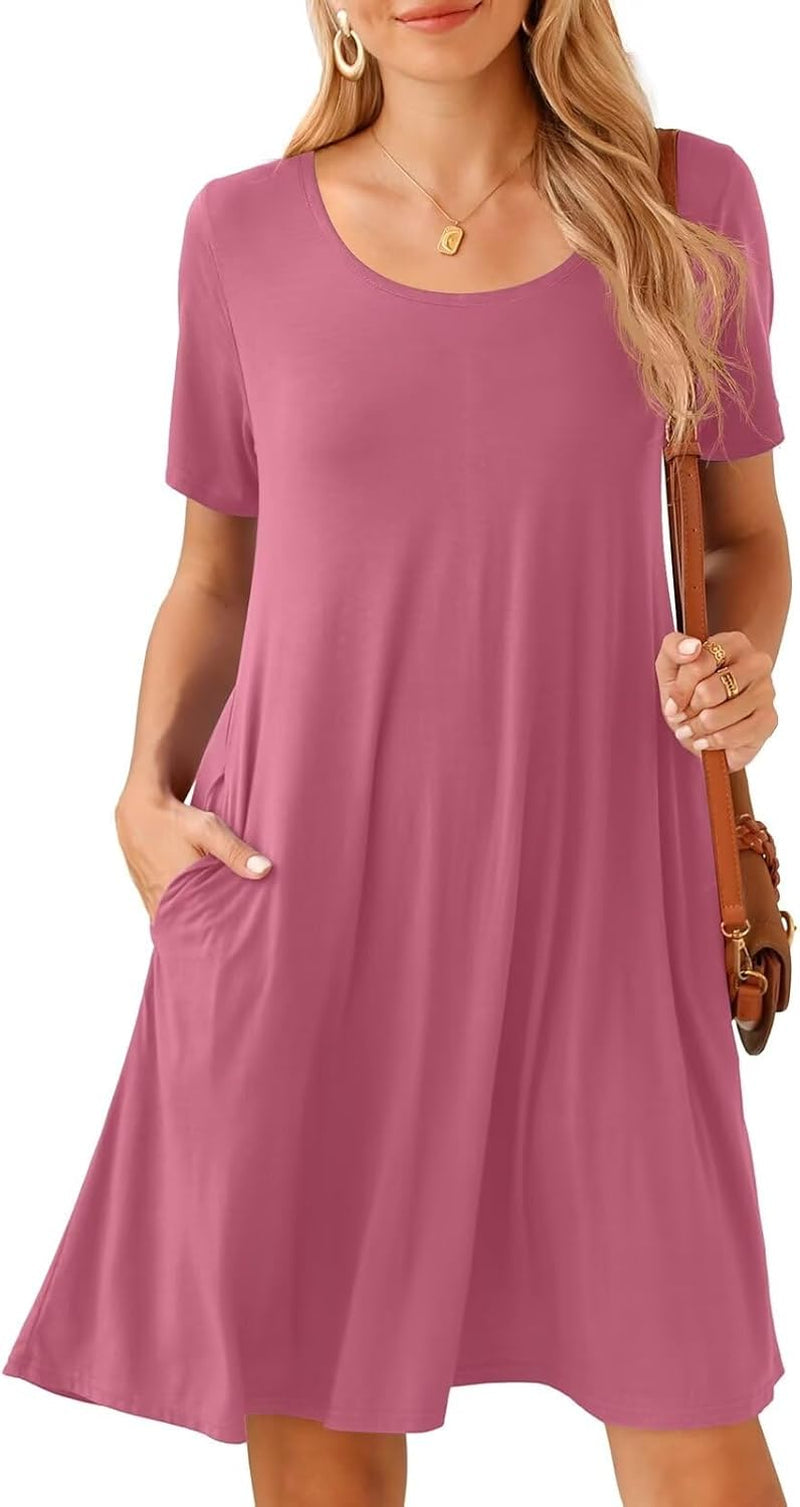 Summer Swing Tshirt Dress: Plus Size Casual Beach Coverup - Image 27