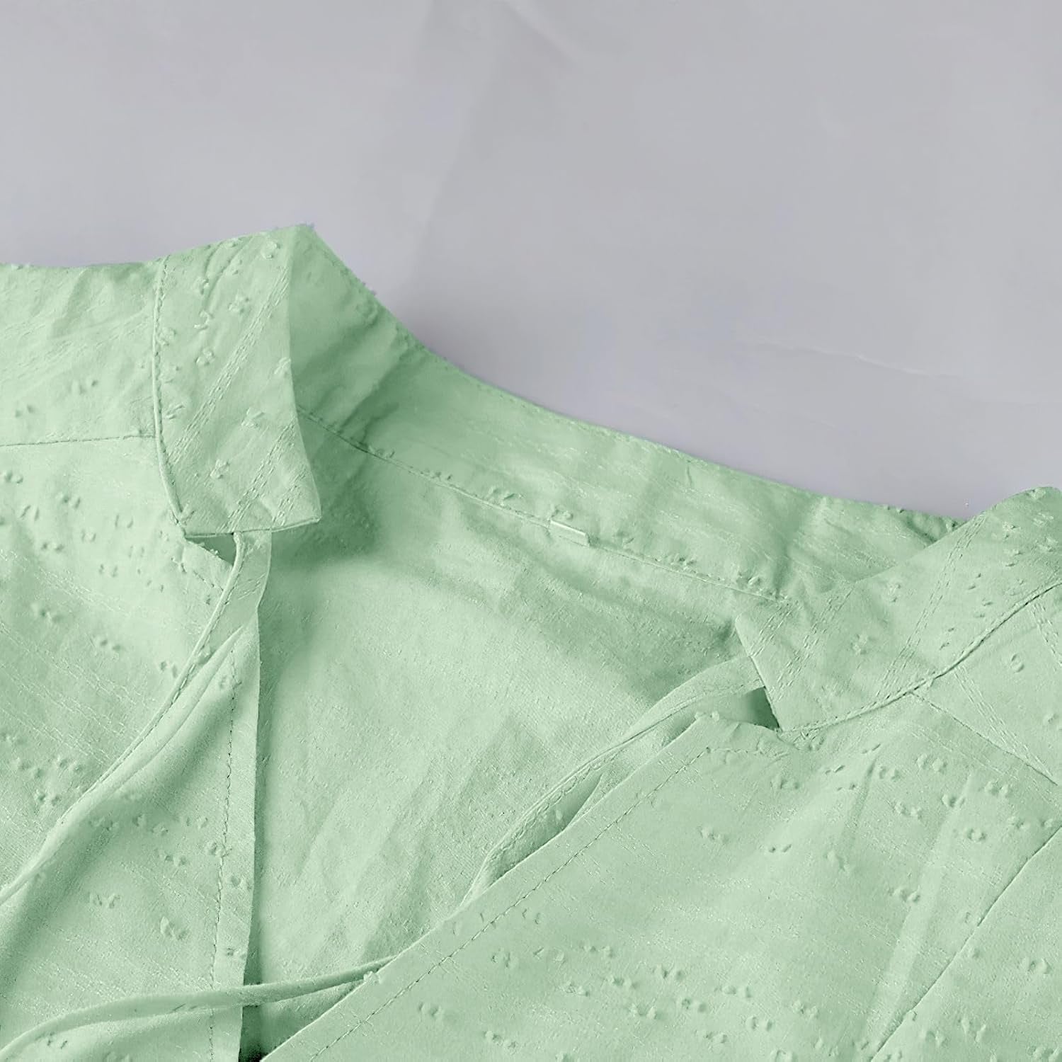 Summer Vibes Drawstring V Neck Tunic Dress with Pockets - Image 4
