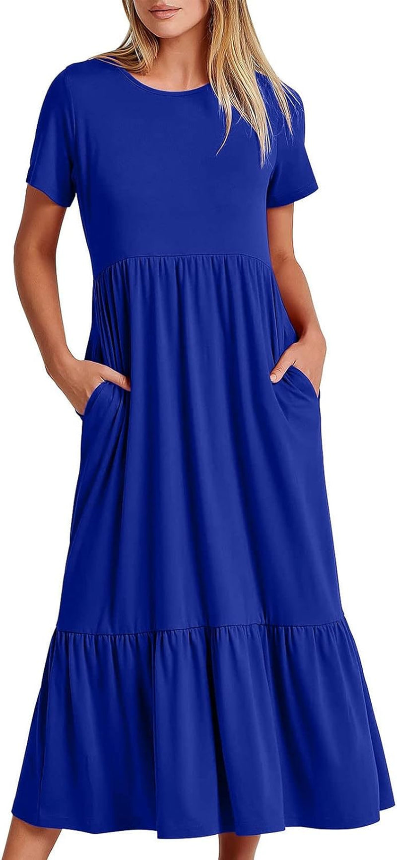 Flowy Strapless Maxi Beach Dress for Women - Perfect for Summer Vacations! - Image 36