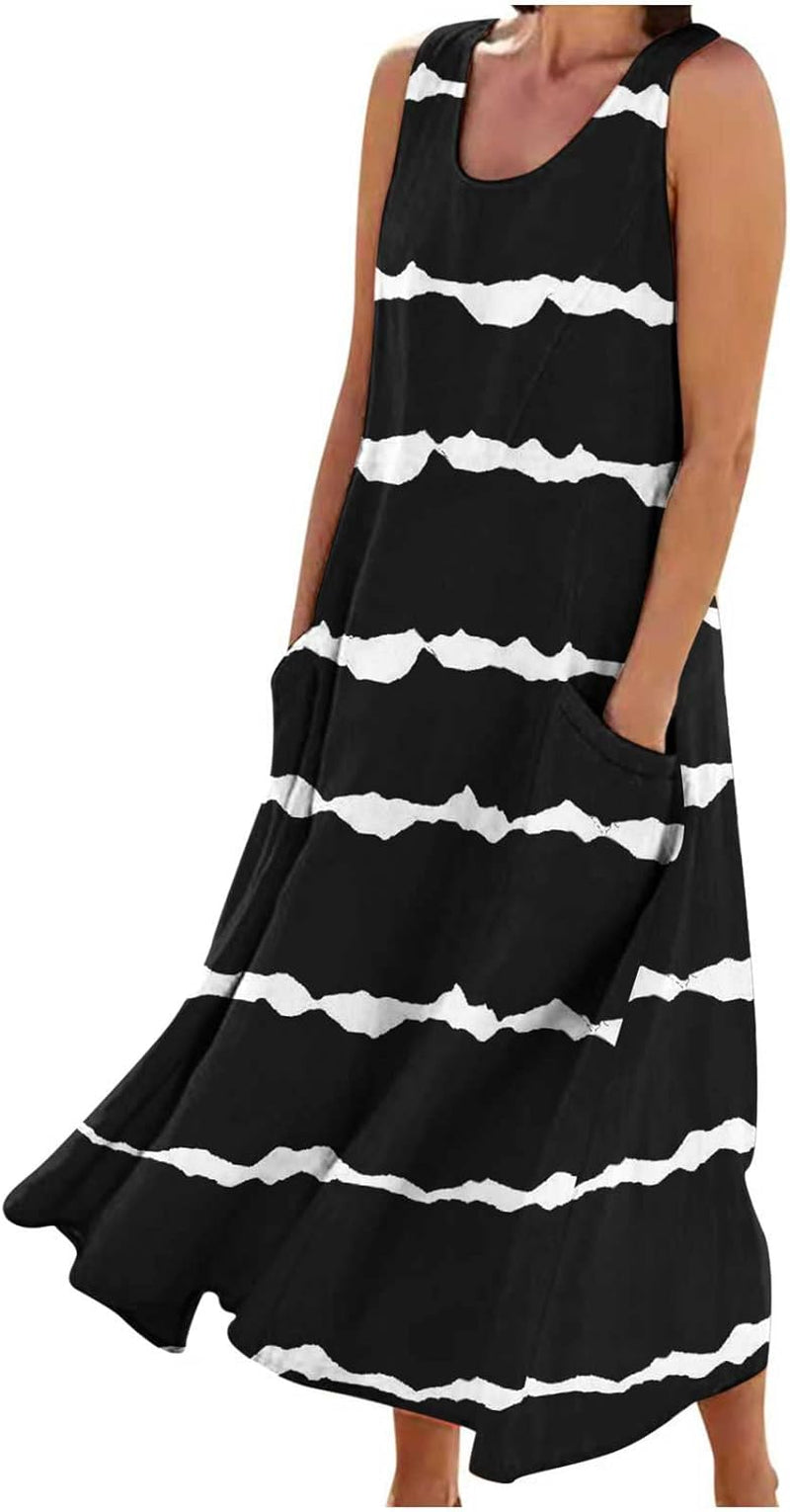 Trendy Boho Floral Sundress for Women 2024: Loose, Comfy, and Stylish Beach Outfit - Image 20
