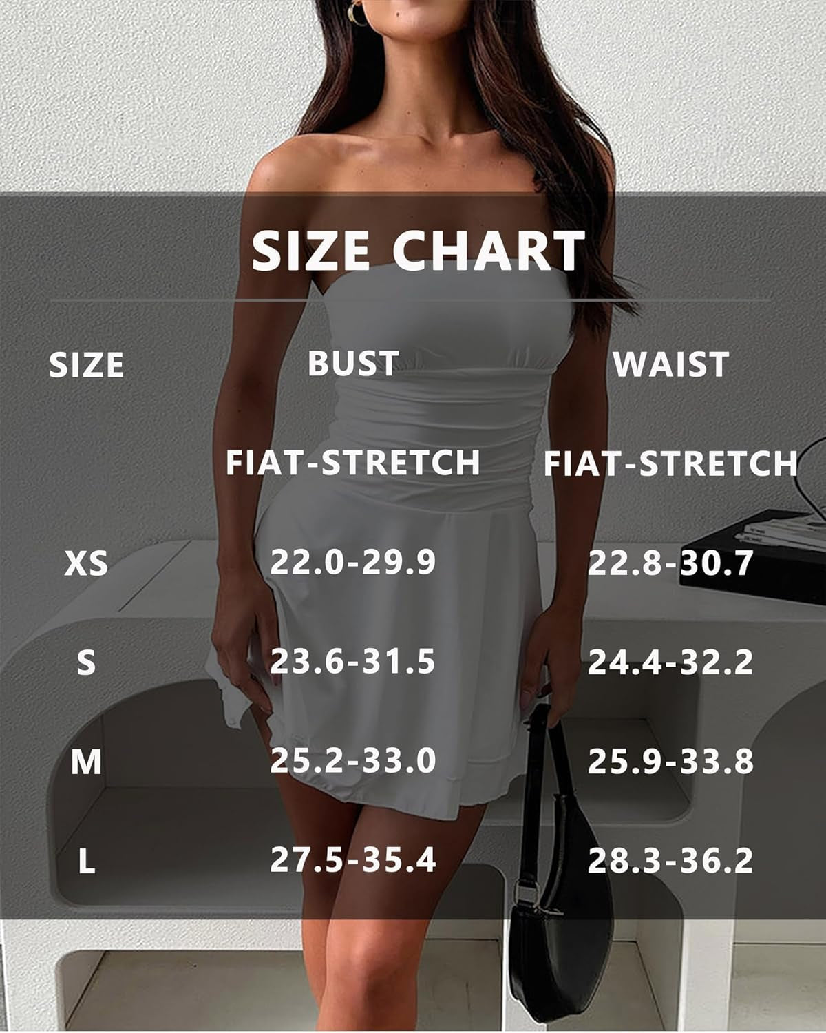 Strapless Ruffle Hem Mini Tube Dress - A Line Style for Women - Image 6