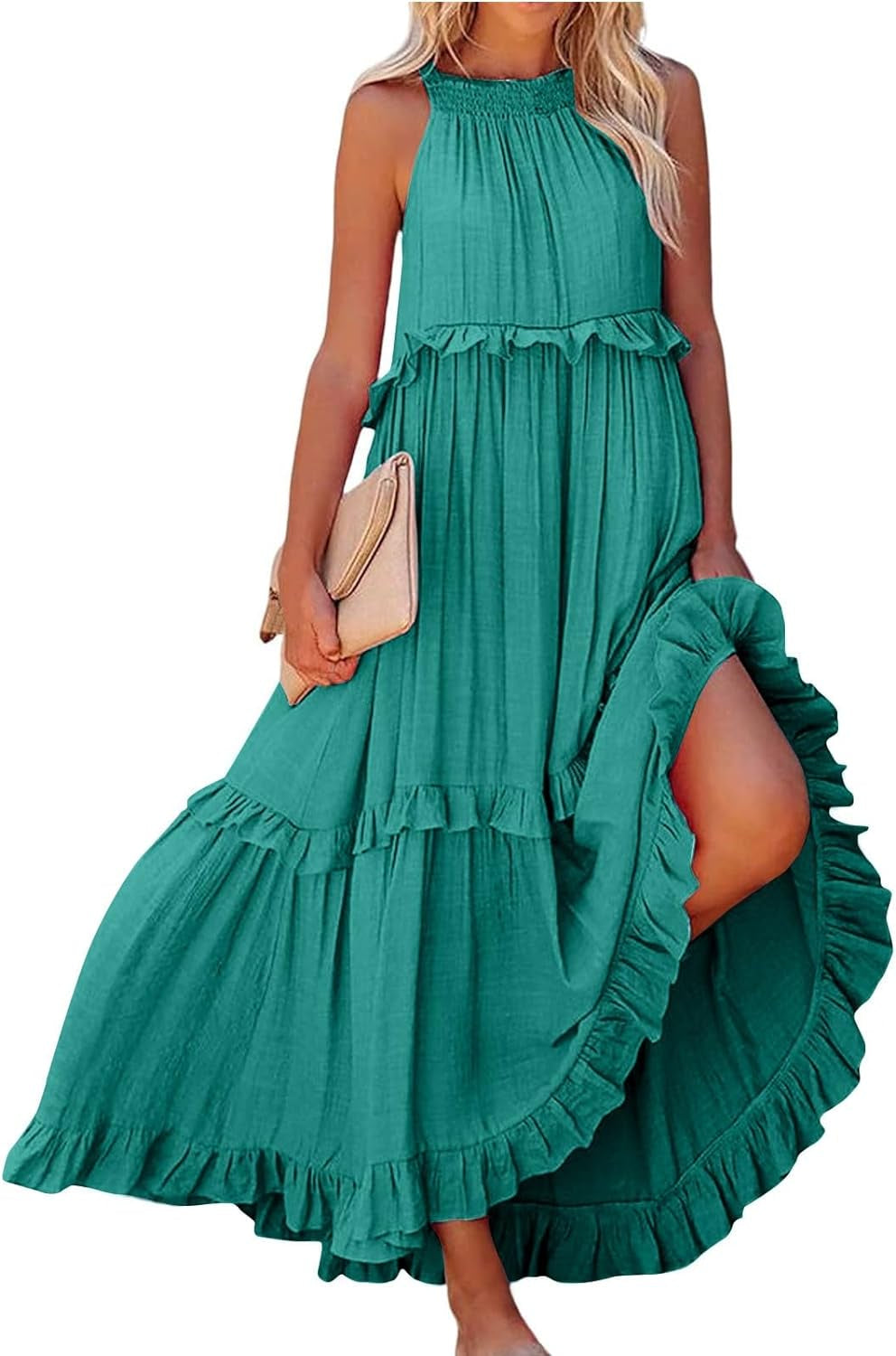 Summer Long Dress for Women: Stylish Spring and Beach Wear with Pockets (S-XXL) - Image 15