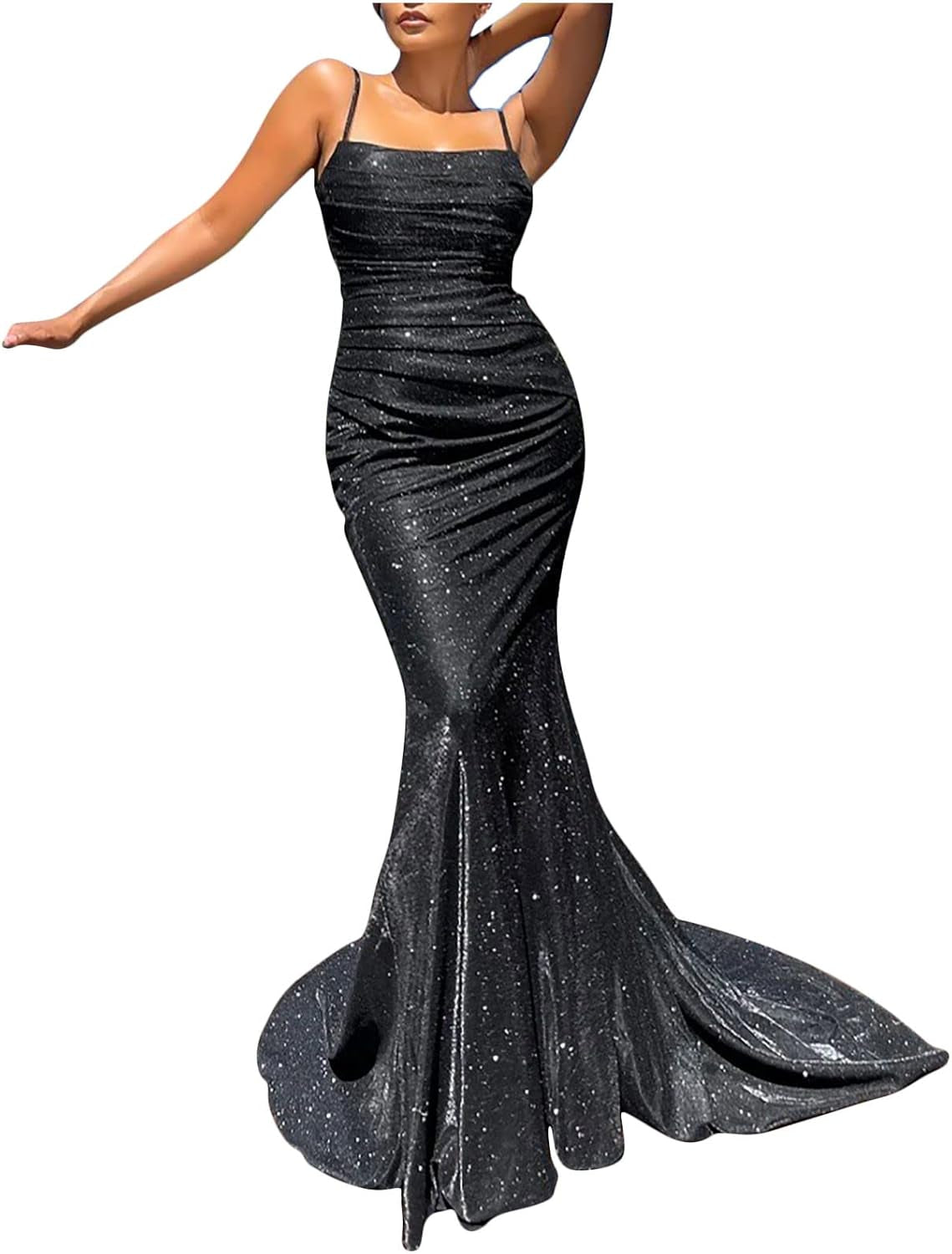 Sparkling Mermaid Evening Gown - Perfect for Prom and Parties! - Image 6