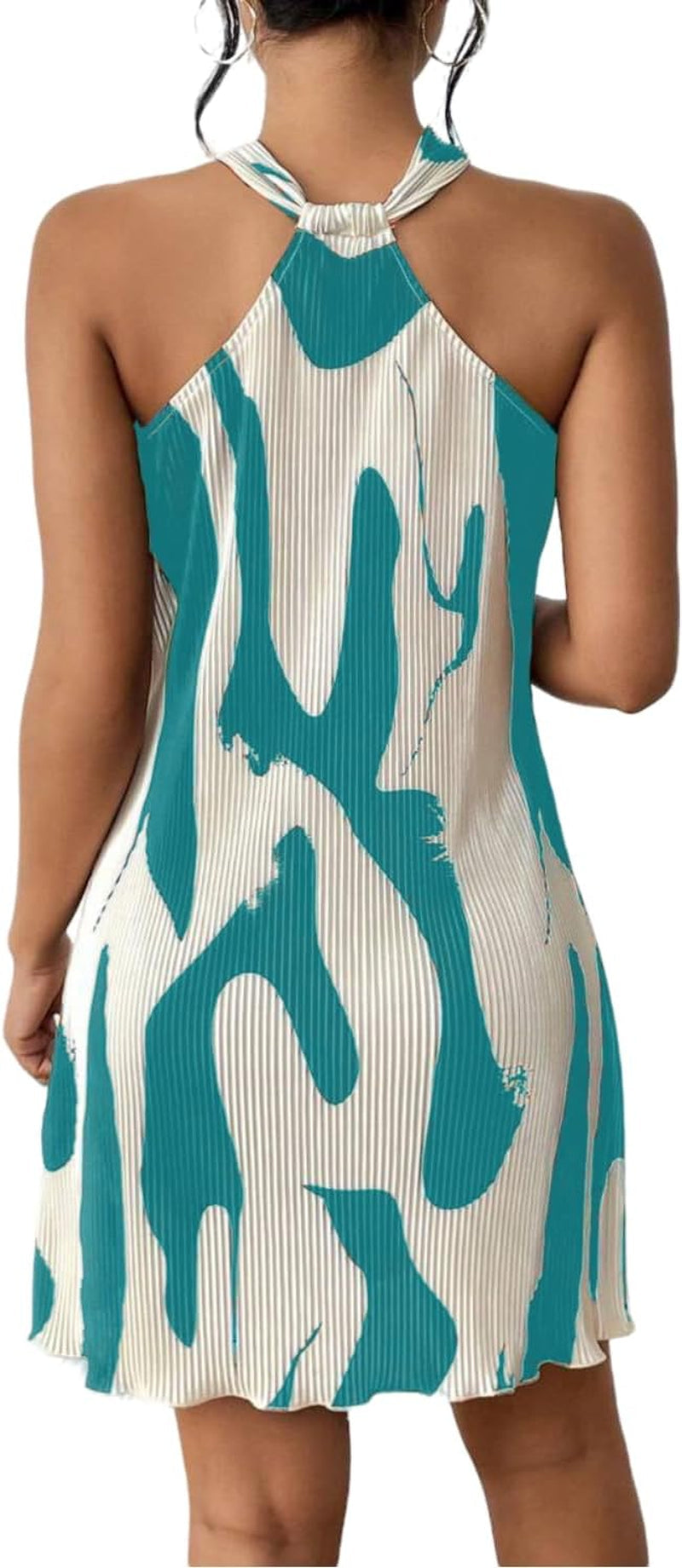 Halter Neck Casual Summer Dress for Women